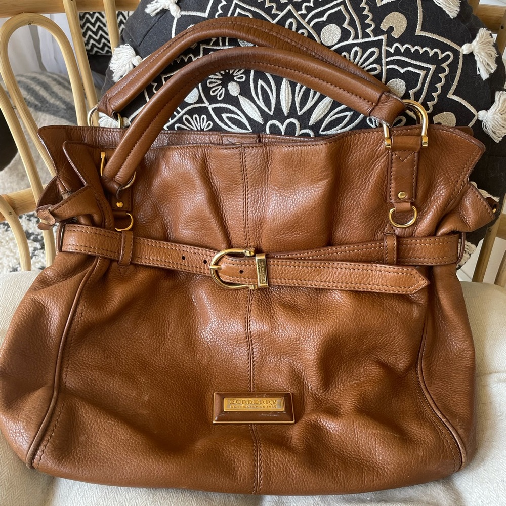 Burberry leather shoulder bag